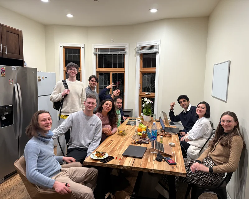 Residents socializing